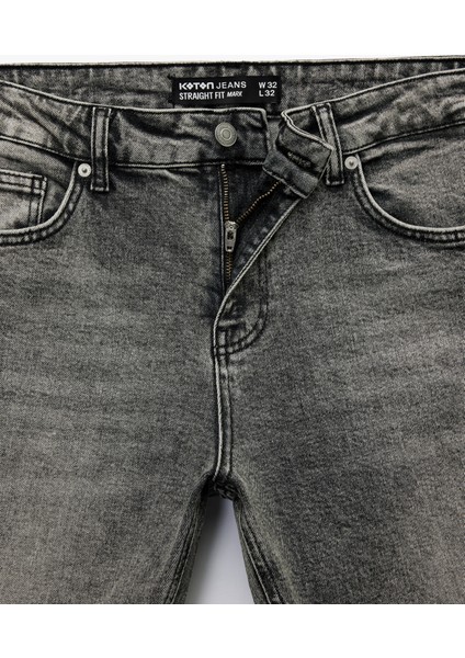 Normal Bel Pamuklu Straight Fit Jean Pantolon - Mark Jean fiyatları