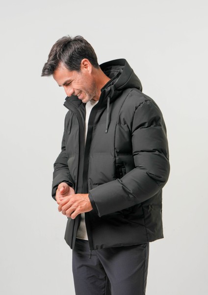 Jordan Erkek Mont Kapüşonlu Su Itici Rüzgar Geçirmez Reflektör Detaylı Erkek Mont fırsatları