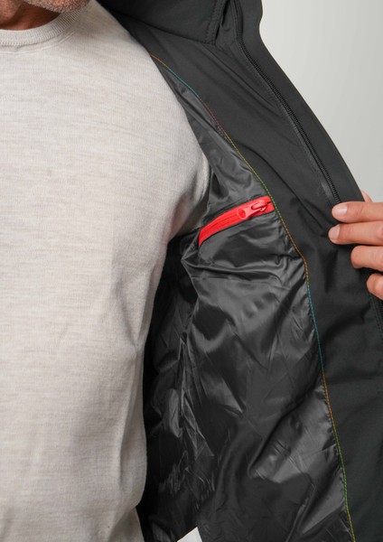 Jordan Erkek Mont Kapüşonlu Su Itici Rüzgar Geçirmez Reflektör Detaylı Erkek Mont