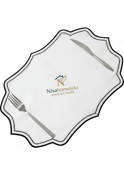 6 Adet Nakışlı Keten Amerikan Servis - Keten Supla fırsatları