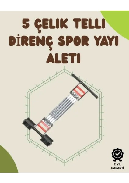 Ergonomik Tutma Yerli, Pedallı ve Ayarlanabilir Elastik Yaylı Spor Ekipmanı