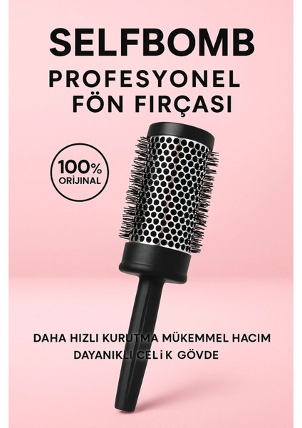 Profesyonel Fön Fırçası – Isıya Dayanıklı Alüminyum Gövde, Hızlı Kurutma & Hacim fiyatları
