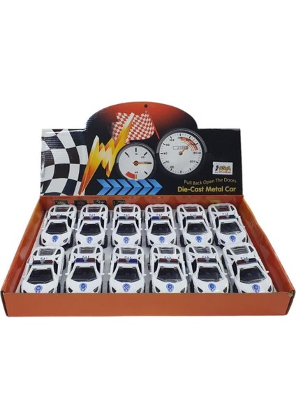 Oyuncak Metal Polis Arabası 1/30 ILK-001