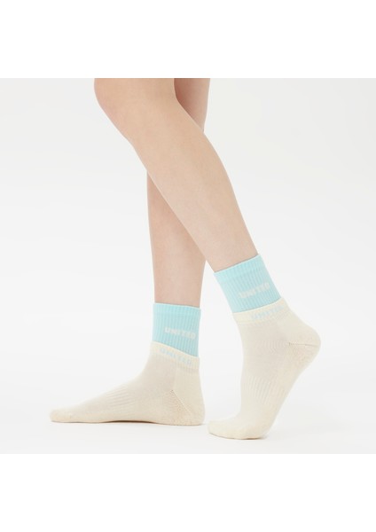 Unıted4 Kadın Mavi/beyaz 2'li Çorap fırsatları