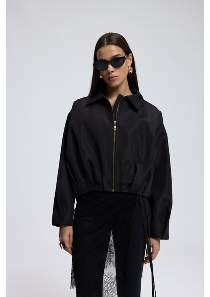 Astrid Mevsimlik Siyah Kısa Bomber Ceket fiyatları