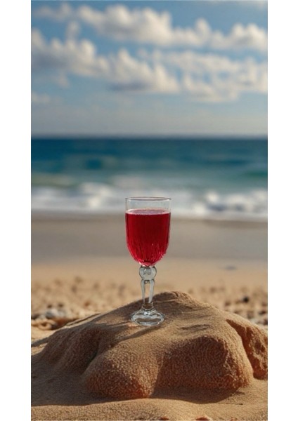 Ayaklı Damla Çizgili Mini Kahve Yanı-Shot Bardağı 6 Adet modelleri