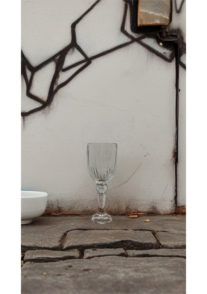 Ayaklı Damla Çizgili Mini Kahve Yanı-Shot Bardağı 6 Adet fırsatları