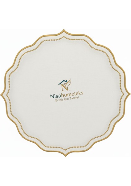 6 Adet Keten Amerikan Servis - Keten Supla indirimleri