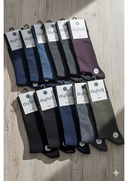 Modal Erkek Soket Çorabı , Asorti 12'li Kutu modelleri