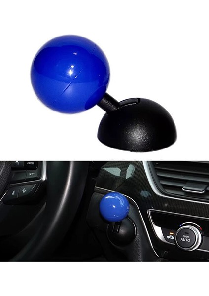 Oto Start Stop Kapağı Motor Çalıştırma Joystik Düğmesi Tek Hareket Motor Başlatma ve Durdurma Mavi