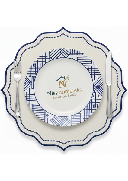 6 Adet Keten Amerikan Servis - Keten Supla fırsatları