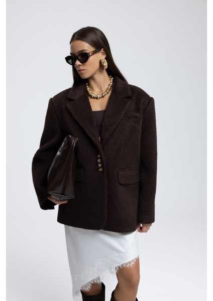 Proenza Koyu Kahve Blazer Ceket