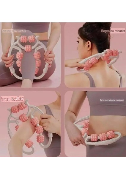 Selülit Masaj Aleti 9 Tekerlekli Lenf Drenaj Rulosu (5250) modelleri