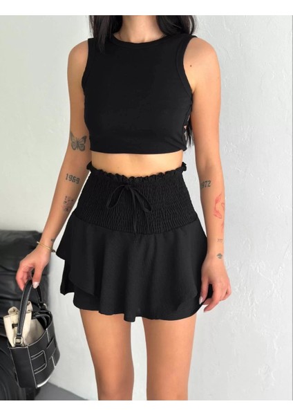 Ayrobin Şortlu Etek - Siyah fiyatları