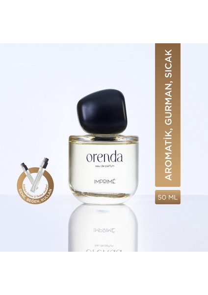 Orenda Edp Kadın Parfüm 50ML | Aromatik & Gurman | Vanilya, Kakao, Portakal, Bergamot, Lavanta