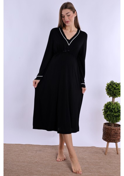 Siyah Hamile Lohusa Gecelik fırsatları