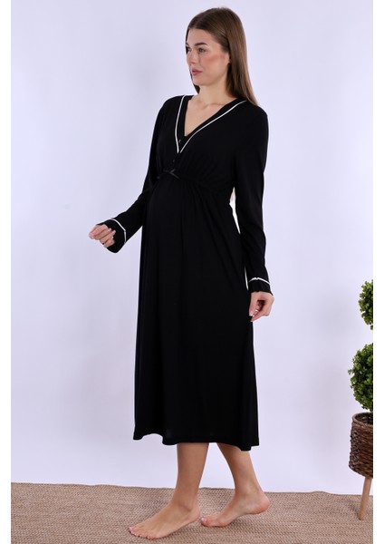 Siyah Hamile Lohusa Gecelik indirimleri