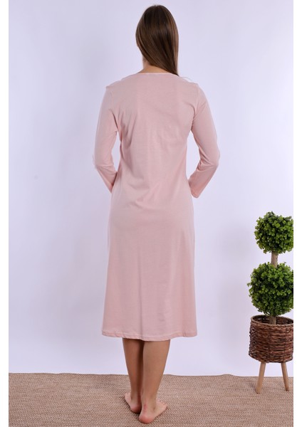 Pudra %100 Pamuk Hamile Lohusa Gecelik modelleri