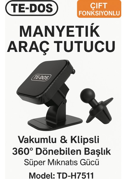 Çift Fonksiyonlu Hem Klimalığa Hem Topridoya Takılabilen Araç Içi Telefon Tutucu