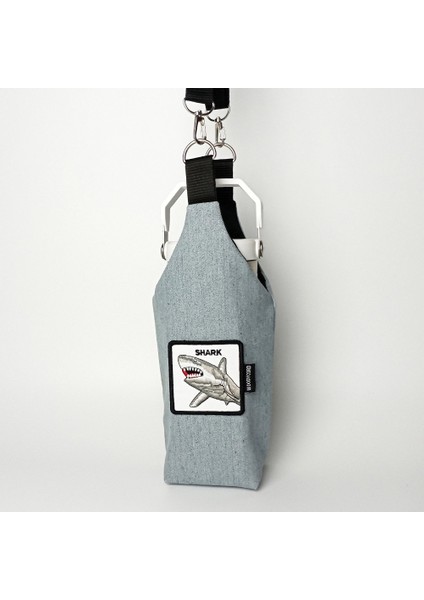 El Yapımı Kot U Model Matara Kılıfı Köpekbalığı modelleri