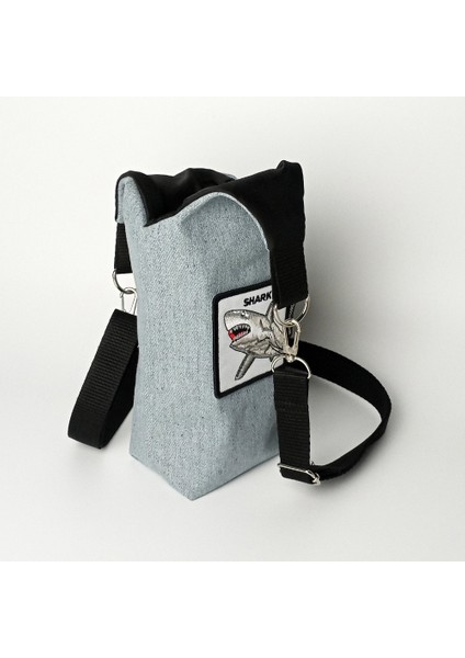 El Yapımı Kot U Model Matara Kılıfı Köpekbalığı fırsatları