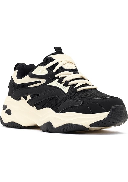 Kadın Siyah Bağcıklı Kalın Tabanlı Sneaker 25AFD494114