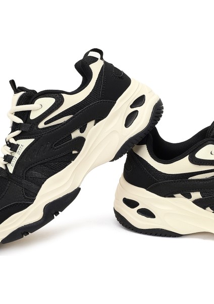 Kadın Siyah Bağcıklı Kalın Tabanlı Sneaker 25AFD494114