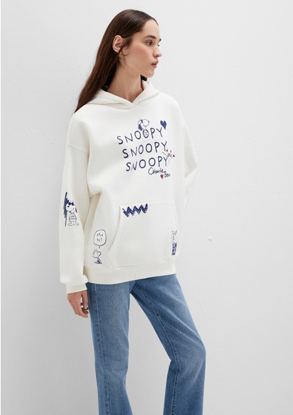 Snoopy Baskılı Ekru Sweatshirt 1S10470-80194 fiyatları