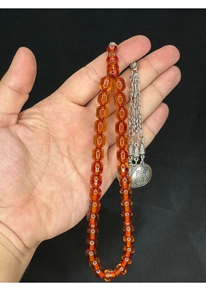 Toz Kehribar Tesbih Bal Renkli Kapsül Kesim 11MMX9MM T-564 fırsatları