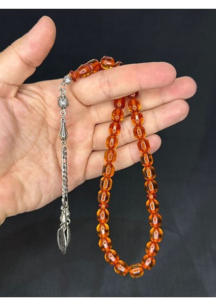 Toz Kehribar Tesbih Bal Renkli Kapsül Kesim 11MMX9MM T-564 indirimleri