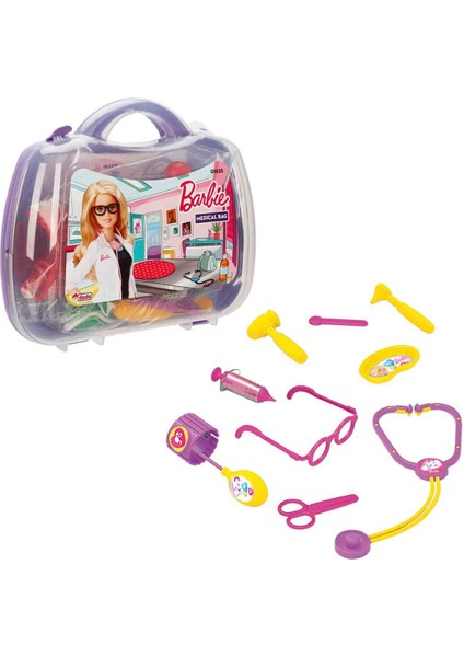 Barbie Çantalı Doktor Seti - Mor