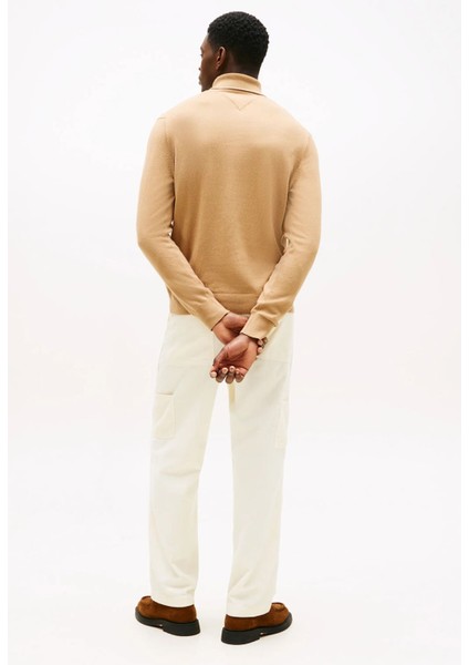 Erkek Regular Fit Kaşmir Karışımlı Balıkçı Yaka Kazak - Camel modelleri