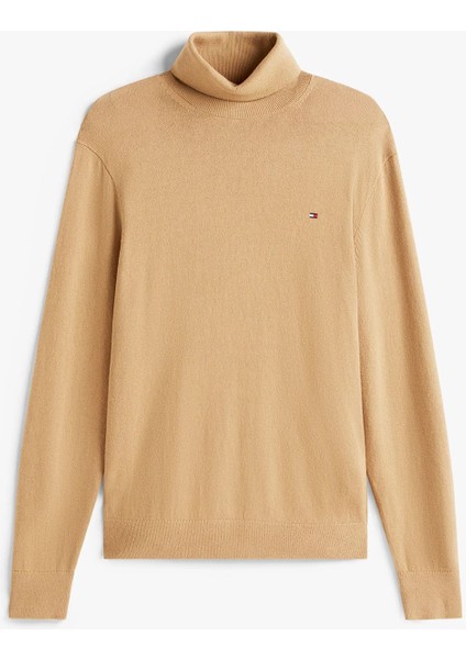 Erkek Regular Fit Kaşmir Karışımlı Balıkçı Yaka Kazak - Camel indirimleri