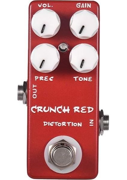 Crunch Red Distortion Gitar Efekt Pedalı Tam Metal Kabuk True Bypass fiyatları