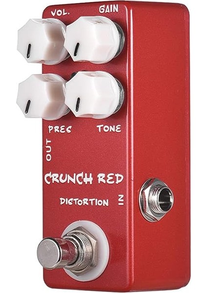 Crunch Red Distortion Gitar Efekt Pedalı Tam Metal Kabuk True Bypass fırsatları