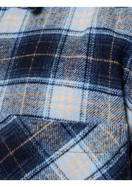 Klasik Yaka Regular Fit Cepli Düğmeli Uzun Kollu Oduncu Gömleği