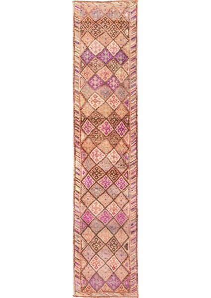 Lonice Geometrik Desenli Herki Yolluk 70X415 cm