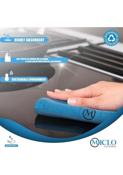 Cleanıng Mikrofiber Temizlik Bezi | Sihirli Bez, Cam ve Ayna Bezi | 4'lü Paket | Somon Serisi fırsatları