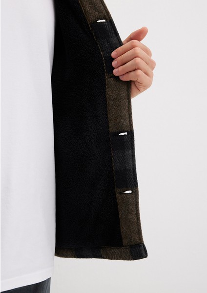 Yün Karışımlı Kareli Ceket 0110749-91230