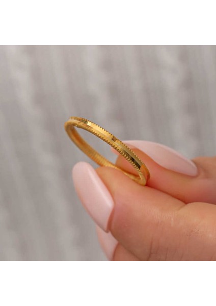 Gümüş Gold Ajda Kadın Yüzük - 10