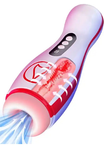 Vakumlu ve Titreşim Özellikli Şarjlı Oral Seks Mastürbatörü fiyatları