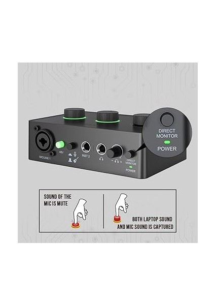 Technology Amplisound Sc1 Akış Mikseri Xlr Mikrofon Arayüzü, Bireysel Kontrol, 48V Phantom Güç, LED Seviye Göstergesi ve Emniyet Kilidi ile Podcast/kayıt/vokal/oyun Sesi Için modelleri