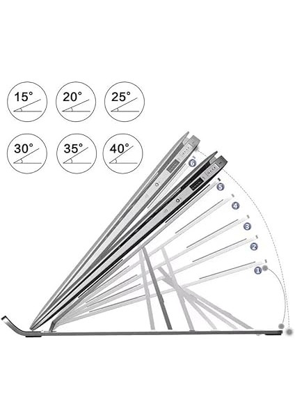 Plus ADS-AL05 Alüminyum Ayarlı Laptop Macbook Notebook Yükseltici Tutucu Stand fiyatları