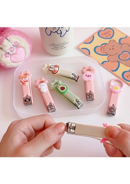 Figürlü Renkli Bebek Çocuk Tırnak Makası 1 Adet