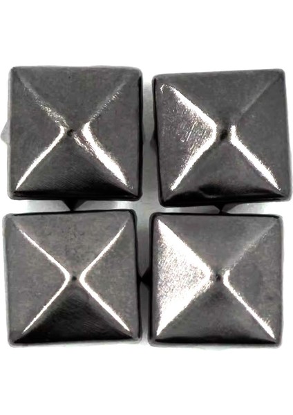 Süs Tırnaklı Platin Çakma Kare Piramit 7 mm 20 Adet Metal Trok modelleri