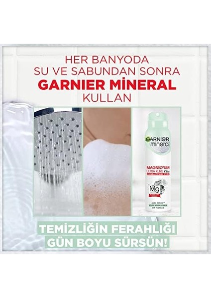 Garnier Mineral Magnezyum Ultra Kuru Sprey Deodorant