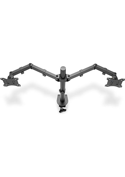 Monitör Tutucusu - Masa Kelepçesi - 2 Monitör - 32 Inçe Kadar - 3x 8 Kg'a Kadar - Vesa 75X75, 100X100 - Siyah modelleri