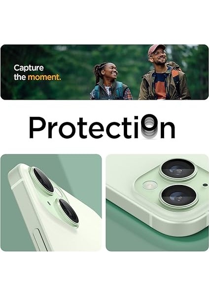 iPhone 15 / 15 Plus / 14 / 14 Plus ile Uyumlu Kamera Lens Camı Koruyucu Kolay Kurulum Glas.tr Ez Fit Optik Pro (2 Adet) Green - AGL07169 modelleri
