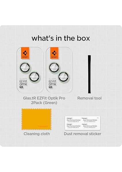 iPhone 15 / 15 Plus / 14 / 14 Plus ile Uyumlu Kamera Lens Camı Koruyucu Kolay Kurulum Glas.tr Ez Fit Optik Pro (2 Adet) Green - AGL07169 fırsatları