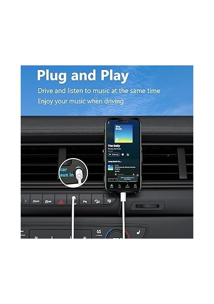 USB C - 3,5 mm Ses Aux Jak Kablosu, iPhone 15 Için Aux Kablosu, Tip C - 3,5 mm Kulaklık Araba Stereo Kablosu, iPhone 15 Plus /15 Pro Max ile Uyumlu, Samsung Galaxy S23 S22 Note 20, Pixel 5 Xl fırsatları